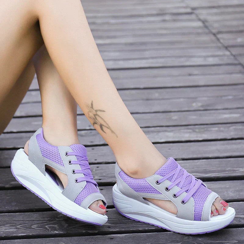 Levoire | Sandales Muffin Orthopédiques Confortables Lilas