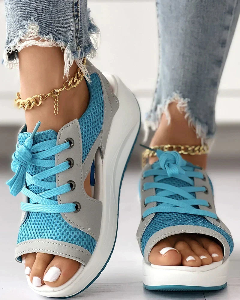 Levoire | Sandales Muffin Orthopédiques Confortables Bleu