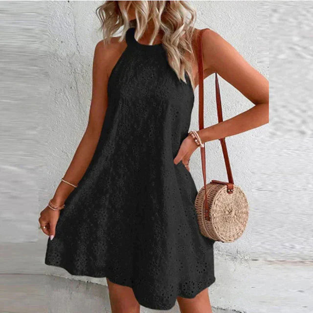 Levoire | Élégante Robe Mode Simple Noir