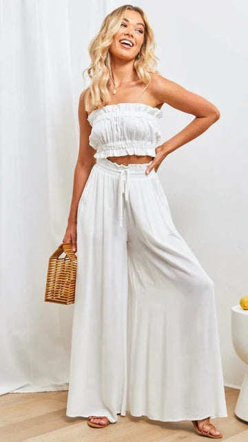 Levoire | Pantalons de loisirs pour femmes Blanc