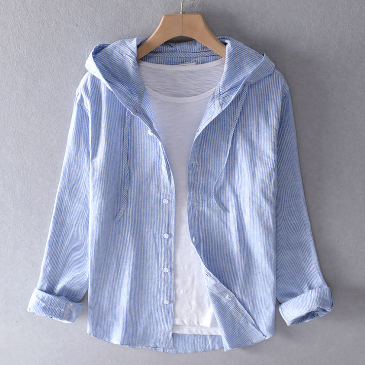 Levoire | Chemise En Lin Respirant Bleu