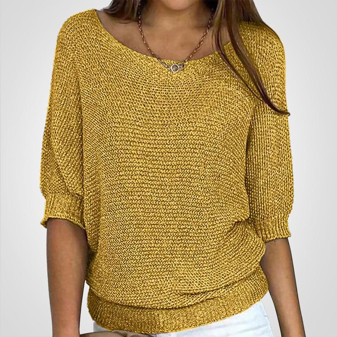 Levoire | Pull Léger Confortable Pour Femmes Jaune