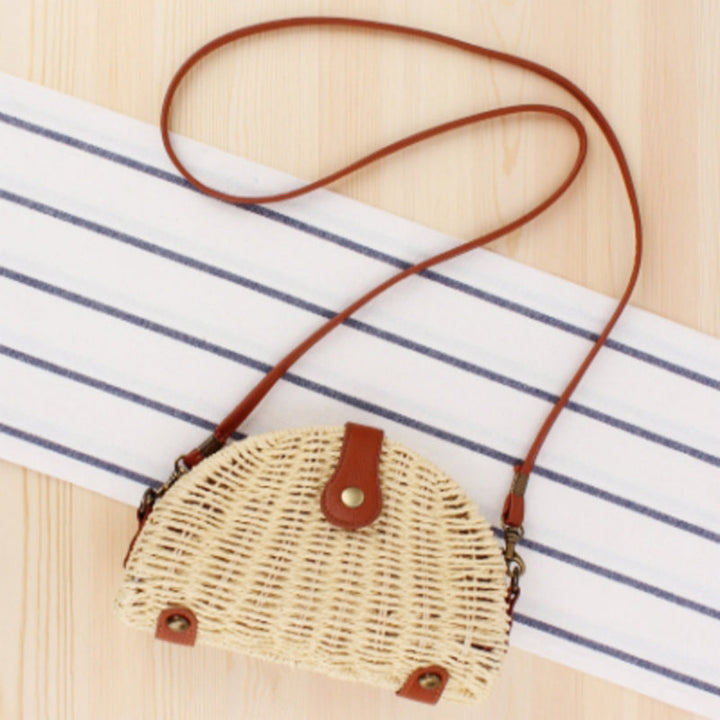 Levoire | Vintage En Paille Demi-Ronde Beige