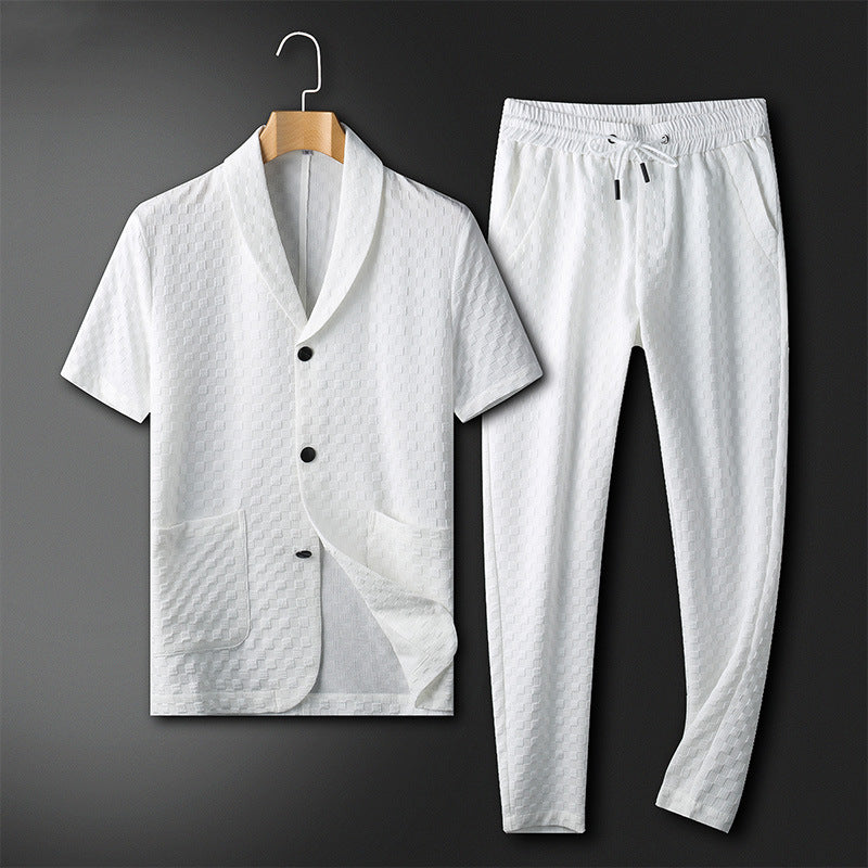 Levoire | Costume Deux Pièces Premium Moderne Hommes Blanc