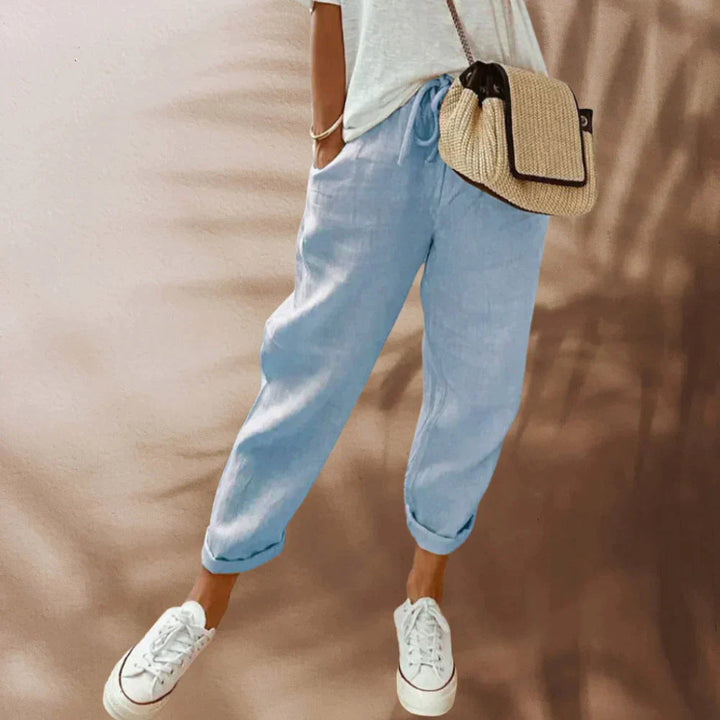 Levoire | Pantalon Léger Avec Coupe Relaxée Pour Femmes Bleu clair