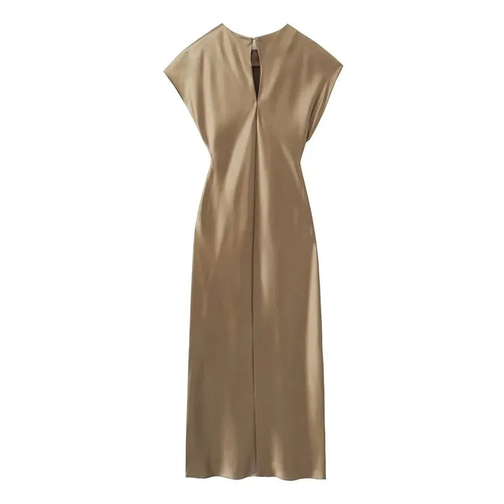 Levoire | Robe Midijupe En Satin Élégante