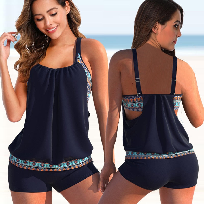 Levoire | Culotte De Tankini À Bretelles Ajustables Vêtements De Plage Marine