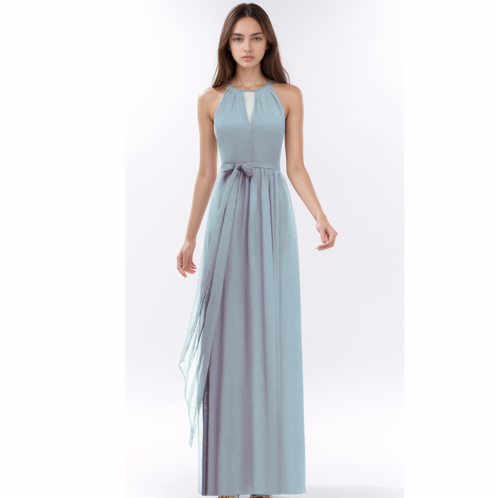 Levoire | Long Liliana Halter Pour Mariage Gris