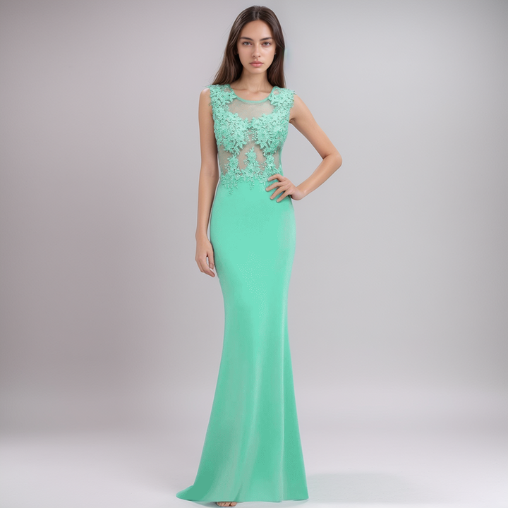 Levoire | Élégant Ensemble De Demoiselle D'Honneur En Dentelle Turquoise