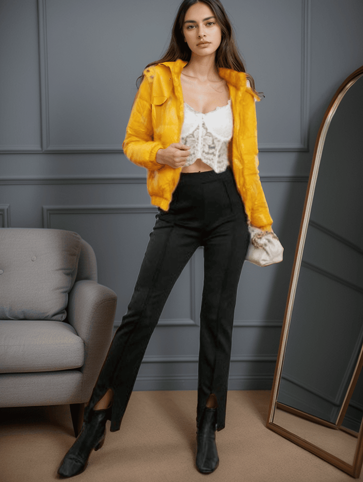 Levoire | Veste À Capuche Imperméable Pour L'Automne néon-jaune