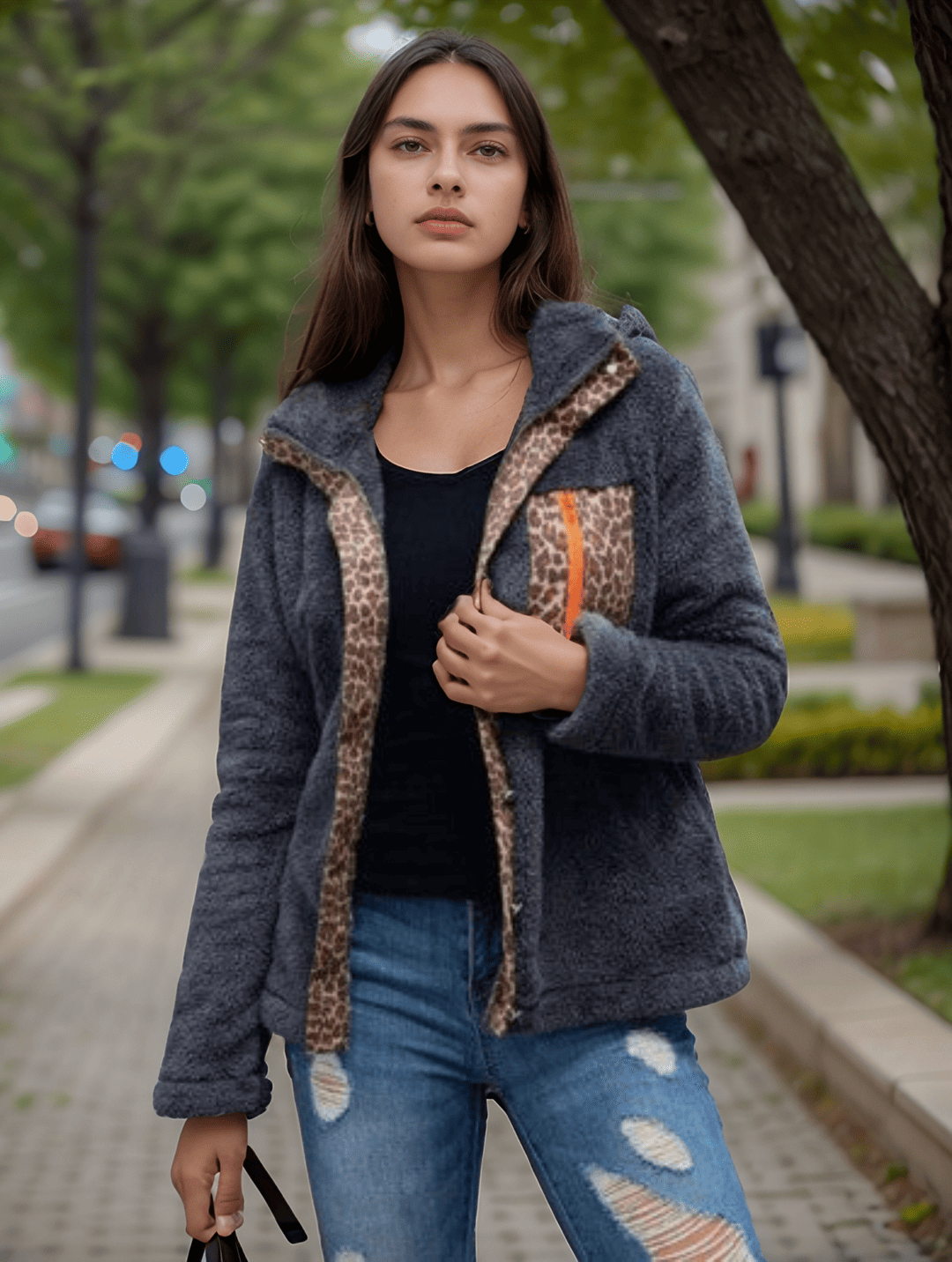 Levoire | Taille Supérieure Fausse Fourrure, Partenaire Parfait Pour Les Jours Froids Gris