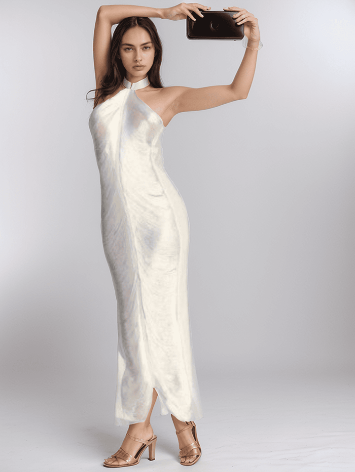 Levoire | Glamour Dîner Robe Avec Des Cils Et Une Fente Audacieuse Pour Un Impact Énorme