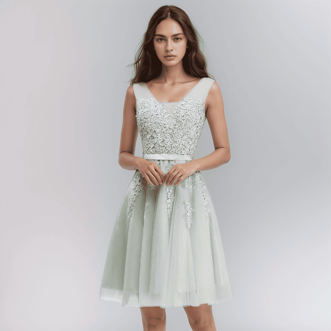 Levoire | Robe À Empiècement Pour Mariage Gris