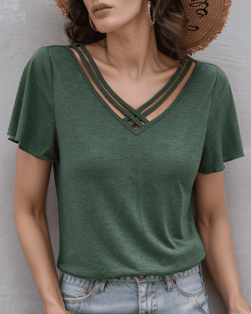 Levoire | Coupe De Chemise Uni Vert foncé