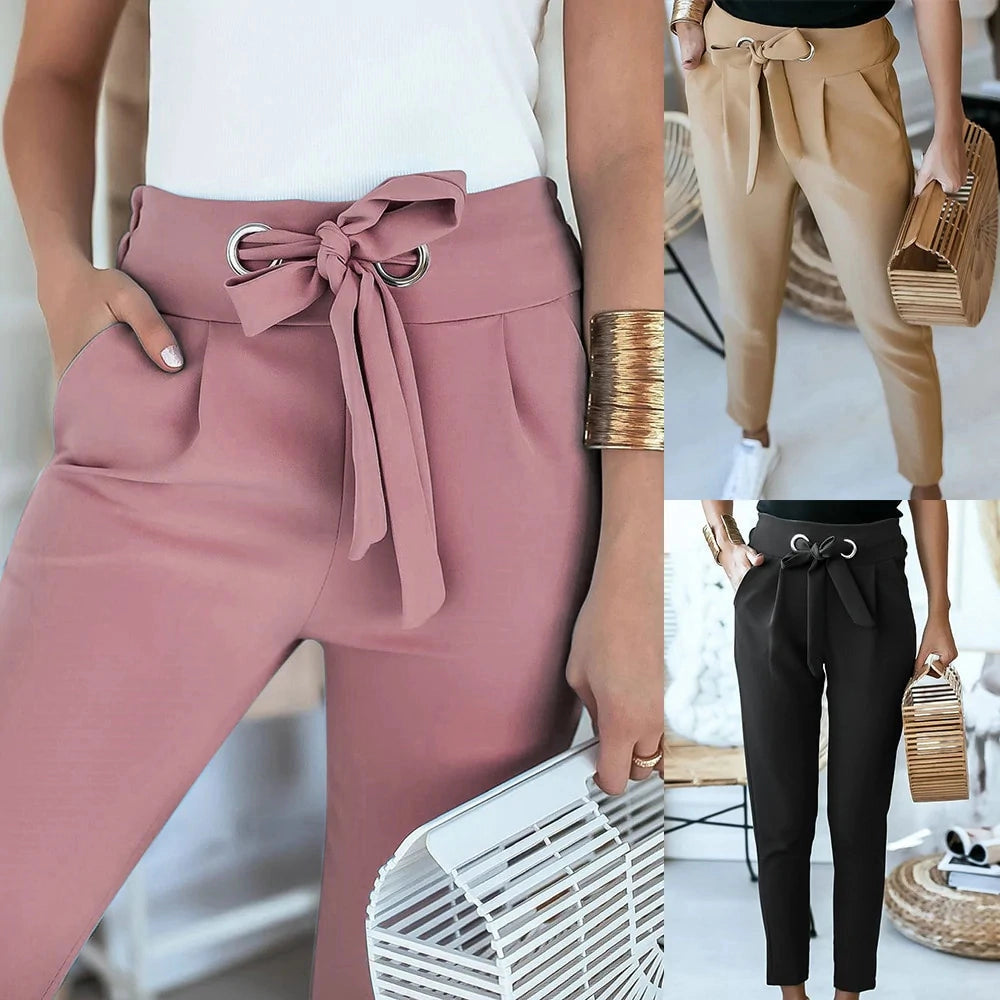 Levoire | Légère Coupe Spacieuse Pantalons Ceinture Avec Poches