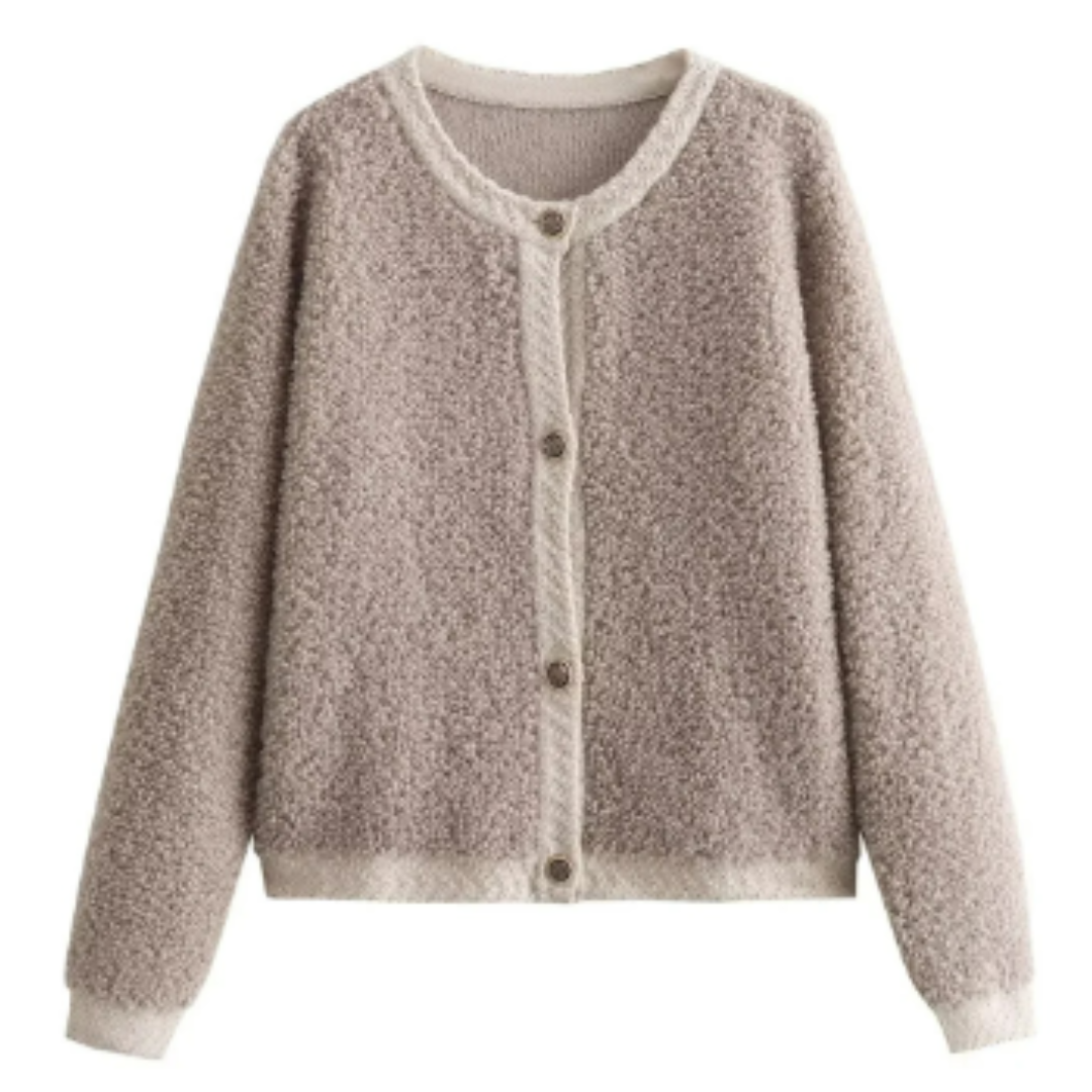 Levoire | Gilet Chaud Avec Fermeture À Boutons Pour Femmes Khaki