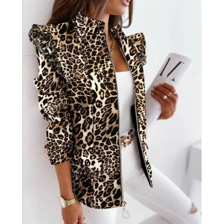 Levoire | Blazer Pour Femmes À Rayures Braun