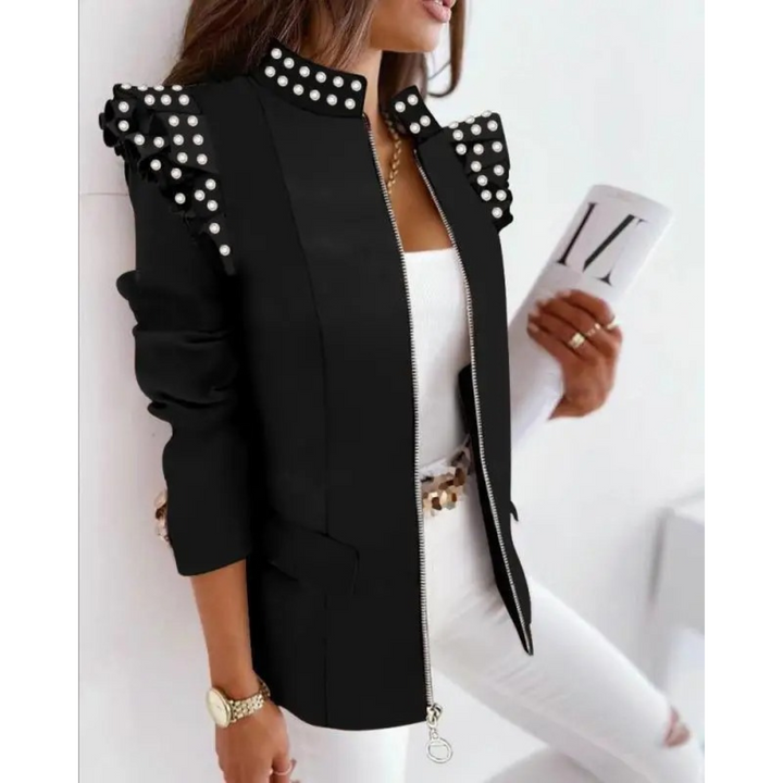 Levoire | Blazer Pour Femmes À Rayures Noir