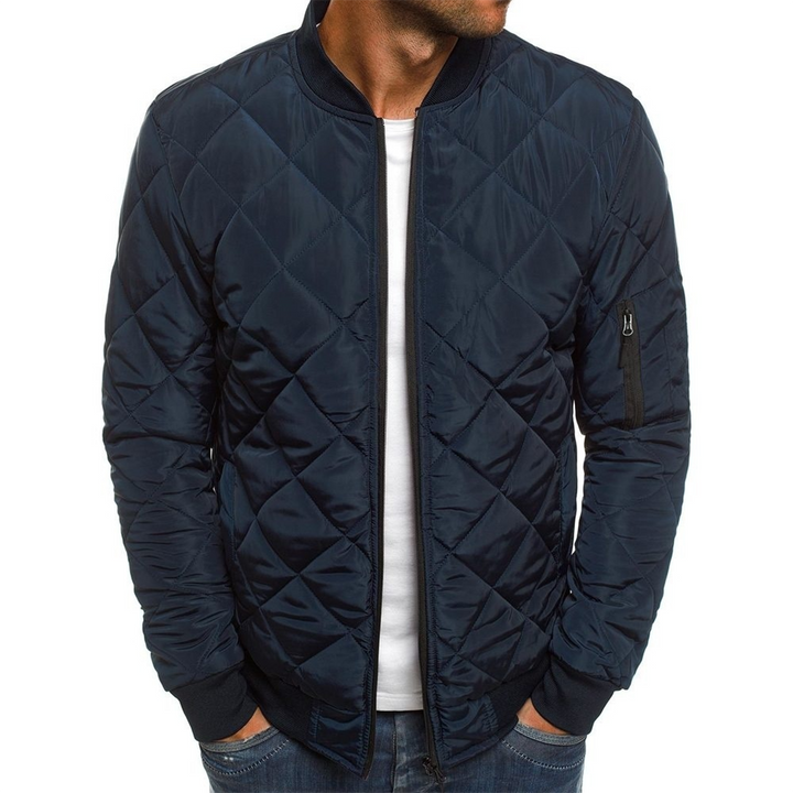 Levoire | Veste Bomber Moderne Tibétains Bleu