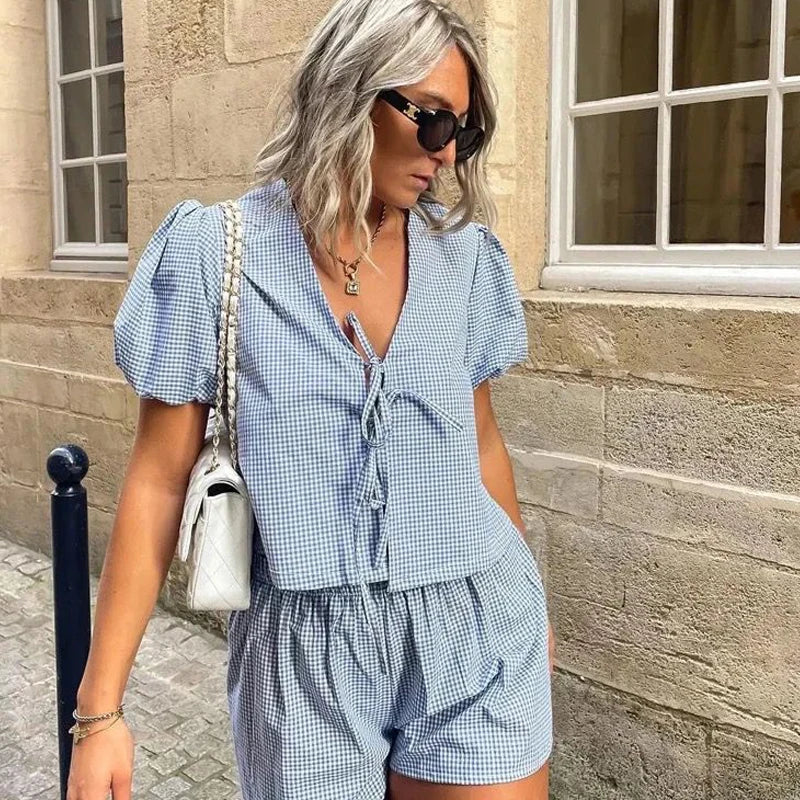 Levoire | Ensemble Élégant Pour L'Été Bleu