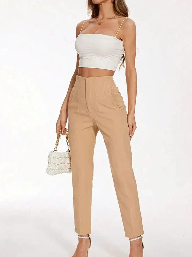 Levoire | Pantalon Élégant Pour Femme Kaki