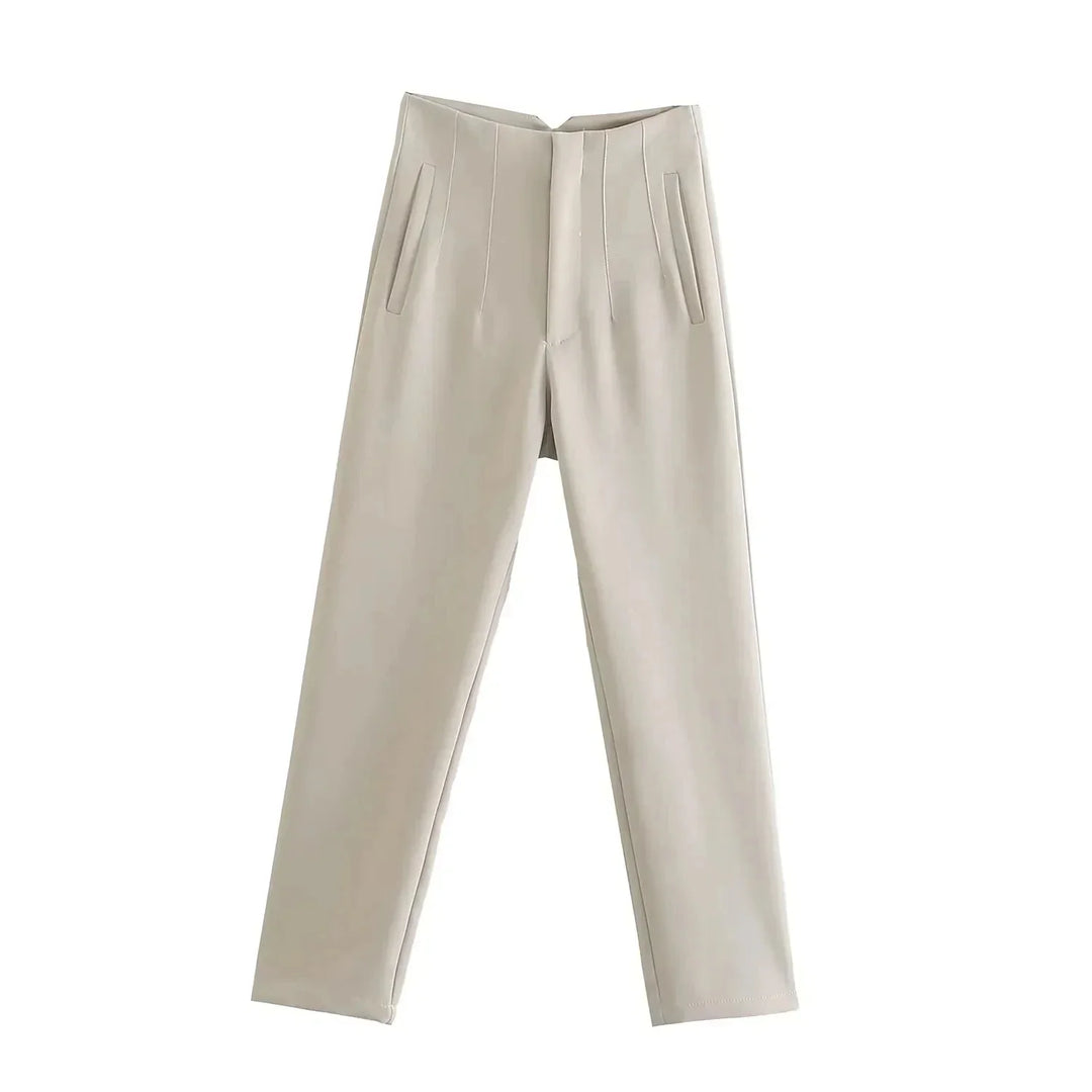 Levoire | Pantalon Élégant Pour Femmes Abricot