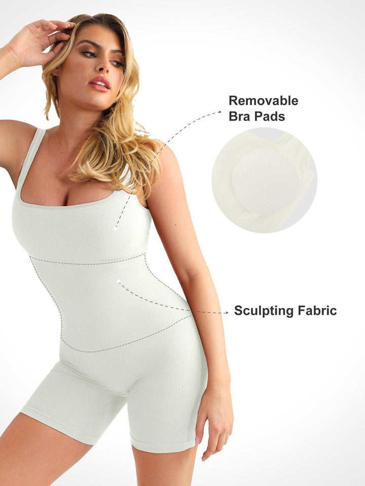 Levoire | Combinaison Femme Avec Manches Longues Sans Coutures Et Combinaison Fitness Sculptante