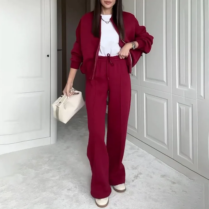Levoire | Pantalons De Jogging À Jambes Larges Ensemble Composé De Survêtements Pour Femmes