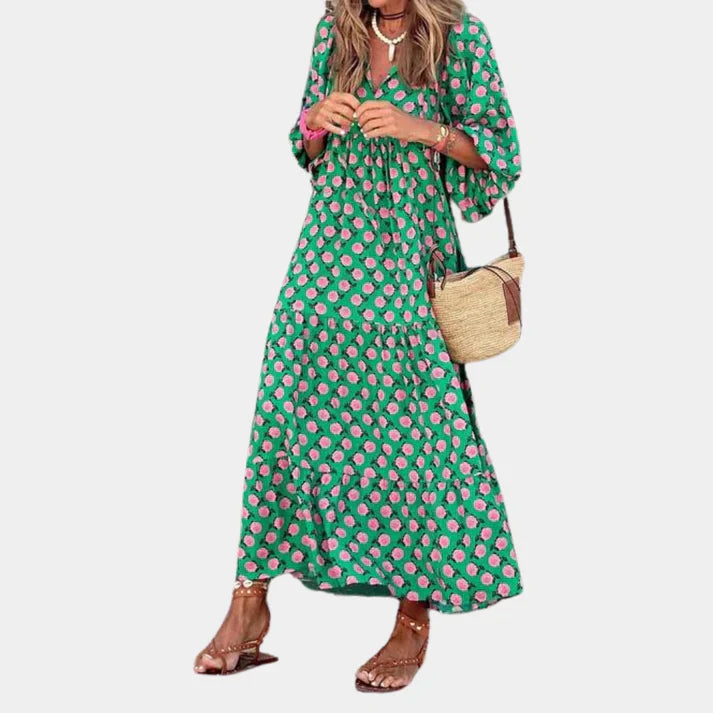 Levoire | Une Robe Longue Pour Femme Confortable DunkelGreen