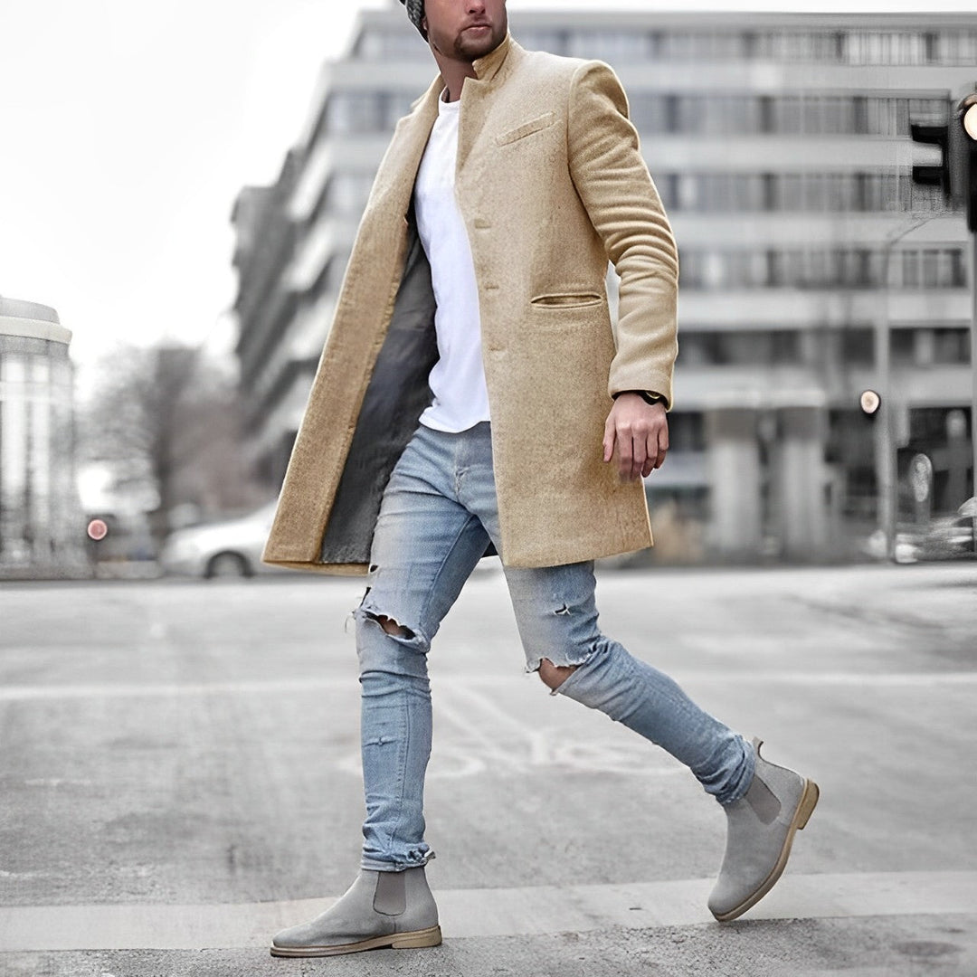 Levoire | Manteau De Cheminée Unique Pour Hommes Beige