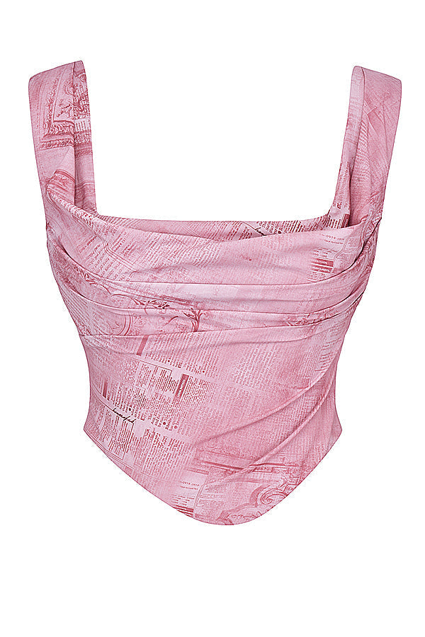 Levoire | Corset Trendy Rosa Avec Imprimé