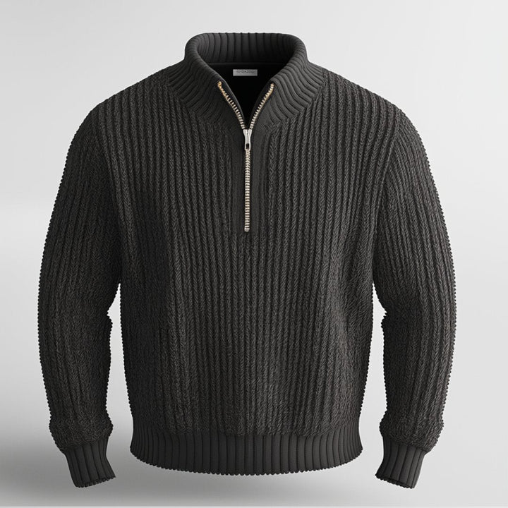 Levoire | Zip Demi Chaud Tricoté Avec Zip Demi Pour Hommes