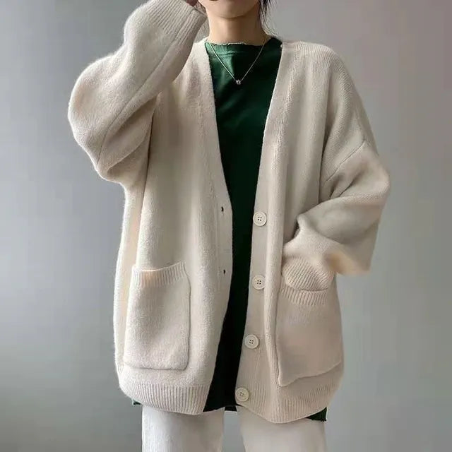 Levoire | Doux Gilet Pour Femmes Beige Une taille