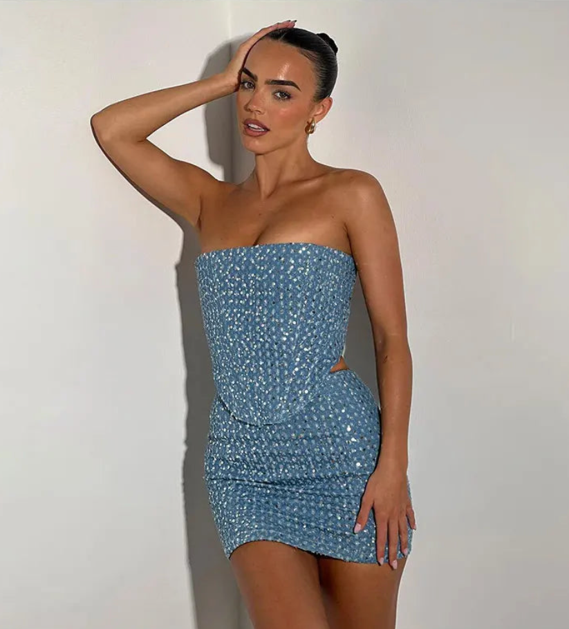Levoire | Ensemble Bandeau Jupe Mini Et Top Ensemble Femme