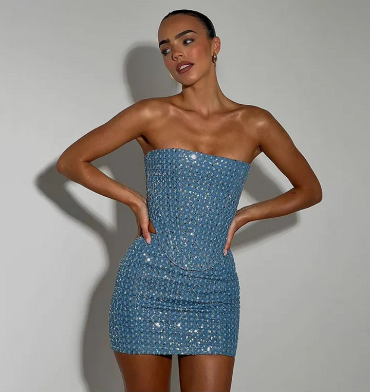 Levoire | Ensemble Bandeau Jupe Mini Et Top Ensemble Femme L