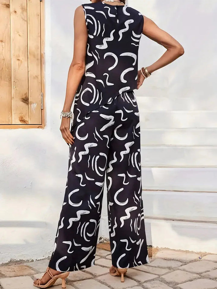 Levoire | Pantalons Larges Taille Haute Ensemble Assorti Vêtements Pour Femmes