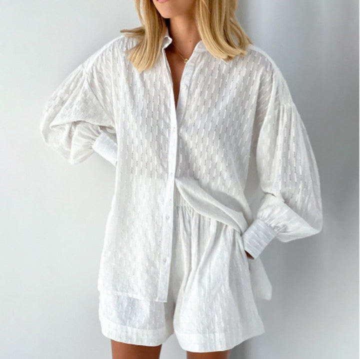 Levoire | Ensemble Confortable en Coton Doux Blanc