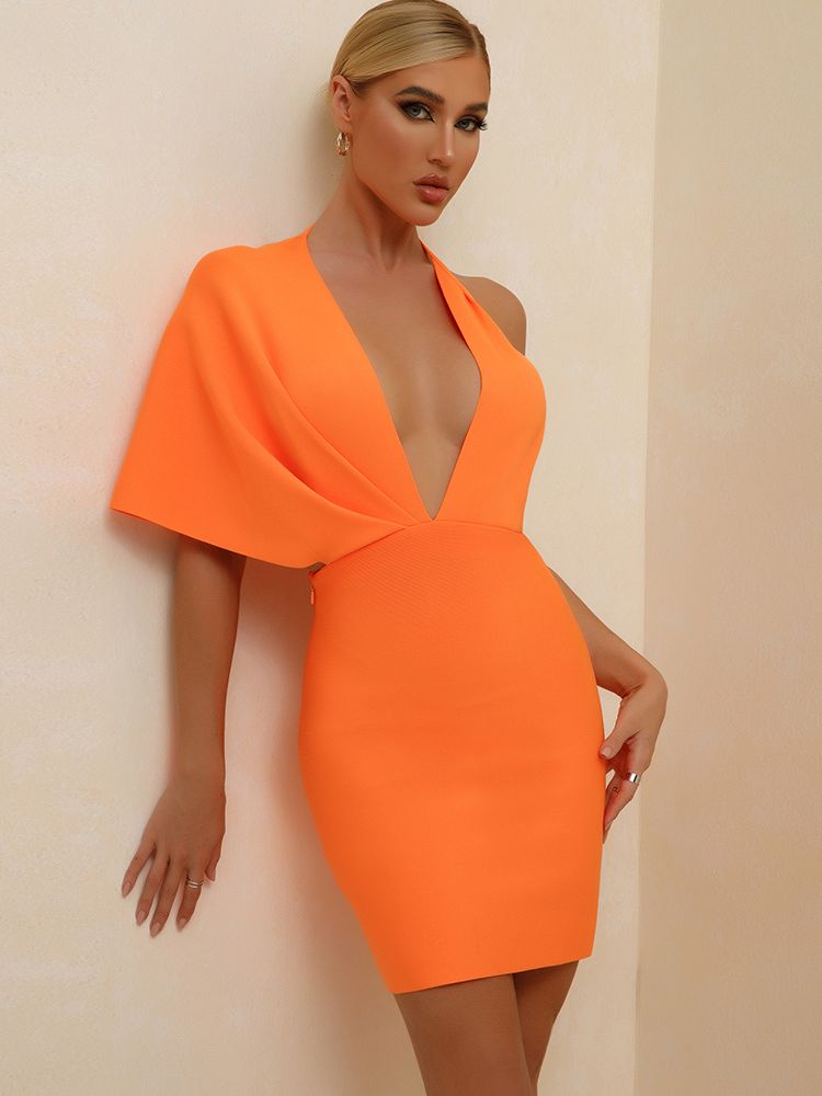 Levoire | Robe Bodycon Pour Un Look Parfait Et Ajusté Orange