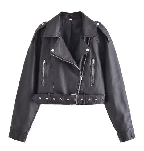 Levoire | Veste En Cuir Rétro Pour Femmes