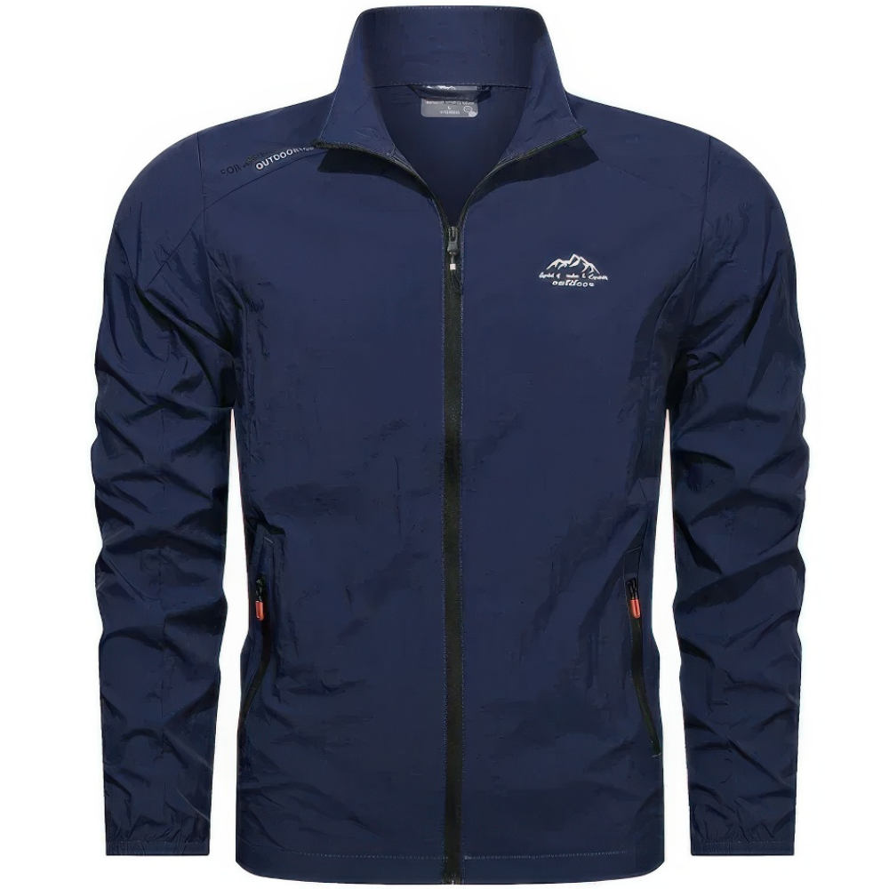 Levoire | Veste D'Été Coupe-Vent Avec Fermeture Éclair Bleu profond