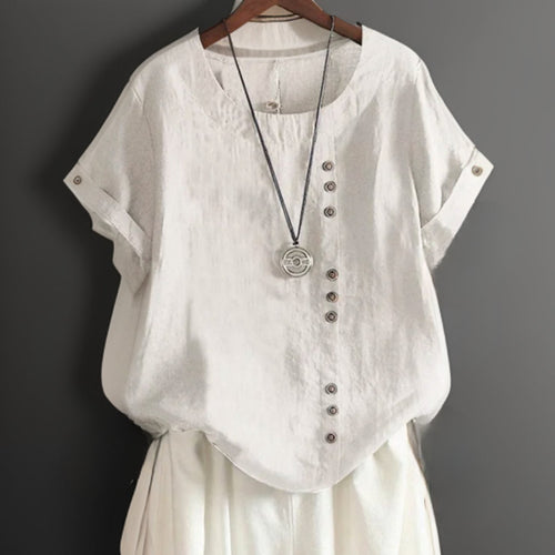 Levoire | Chemise Avec Col Rond Et Boutons