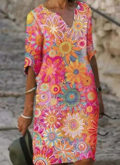 Levoire | Fminines Robe Fleur Rosa