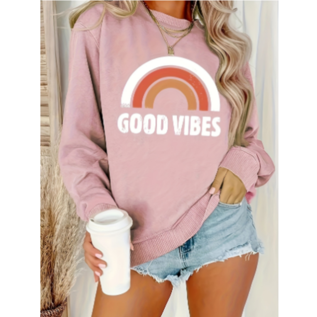 Levoire | Sweatshirt À Manches Longues Pour Femmes | Chaud Rose