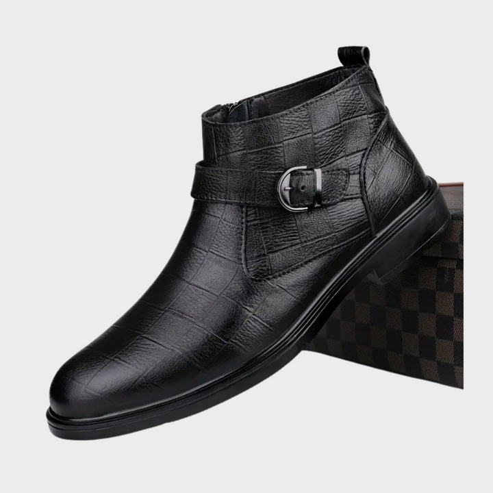 Levoire | Ranger-Bottes En Cuir Pour Hommes