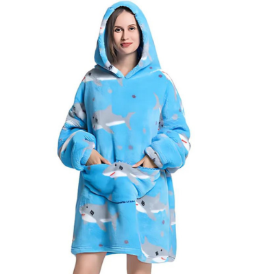 Levoire | Couverture Portable Bleu clair requin
