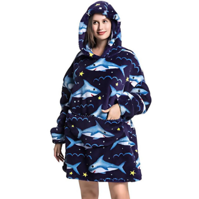 Levoire | Couverture Portable Requin bleu foncé