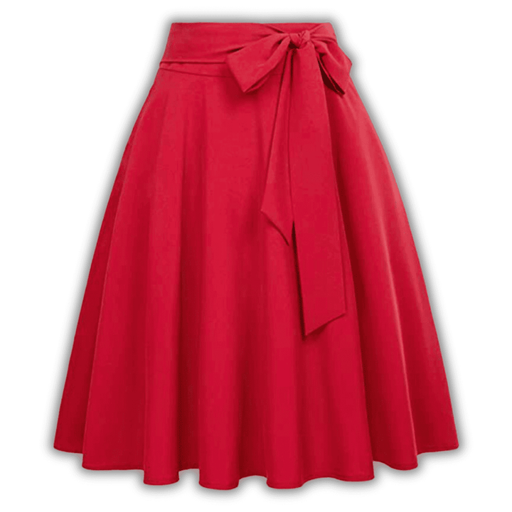 Levoire | Żanetta Midi Jupe Tendance Rot