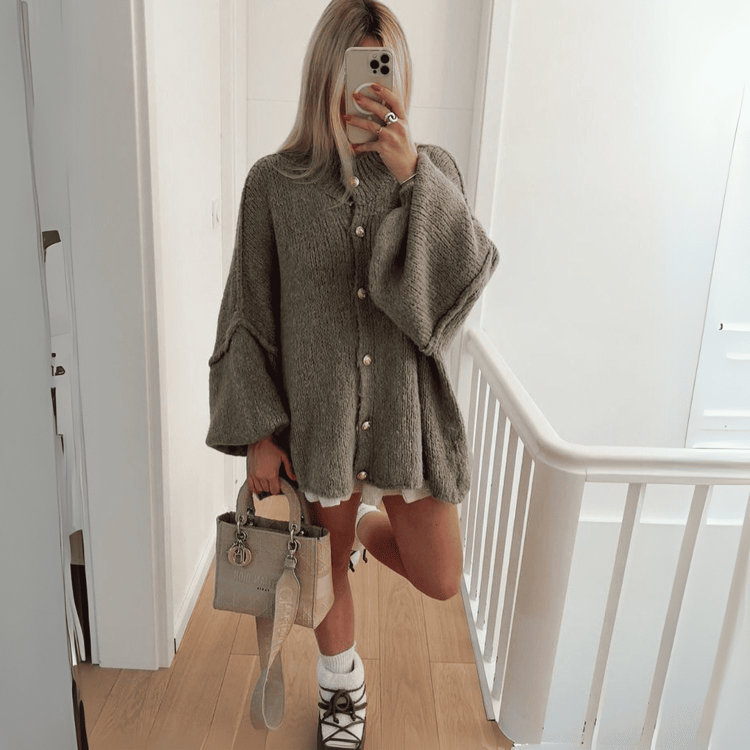 Levoire | Gilet Tricoté Grande Taille Femme Vert