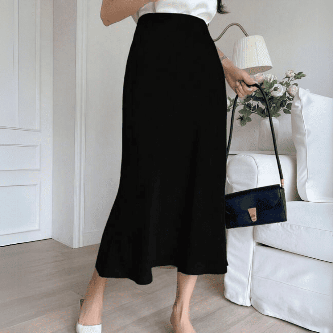 Levoire | Midi Doriana Satin Haute Taille