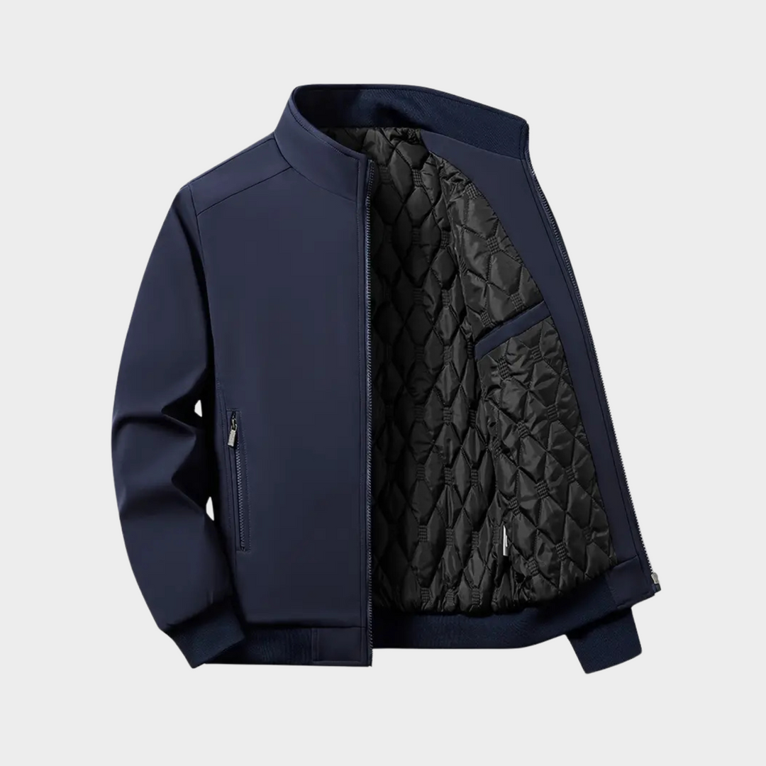 Levoire | Veste Softshell Elegante Pour Hommes Avec Des Details Modernes Bleu marine